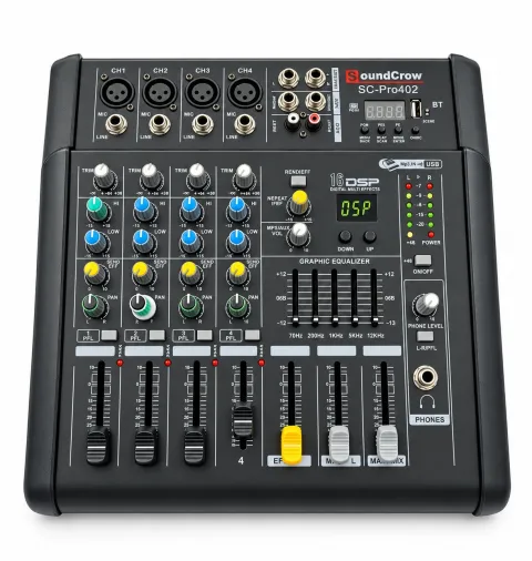CONSOLA AMPLIFICADA 4 CANALES BT