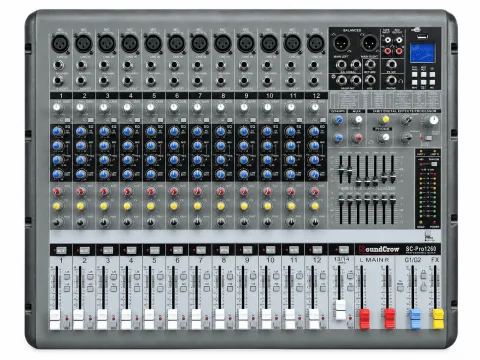 CONSOLA AMPLIFICADA DE 12 CANALES S/CASE